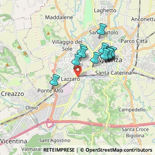 Mappa Via Ferreto de Ferreti, 36100 Vicenza VI, Italia (1.485)