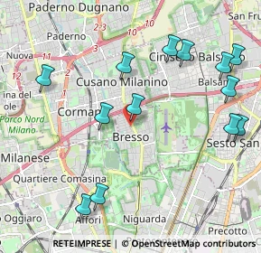 Mappa Piazzale del Cimitero, 20091 Bresso MI, Italia (2.37615)