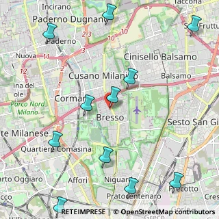 Mappa Piazzale del Cimitero, 20091 Bresso MI, Italia (2.79364)