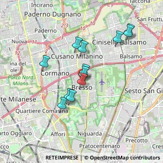 Mappa Piazzale del Cimitero, 20091 Bresso MI, Italia (1.60917)