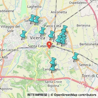 Mappa Via Giulio Zanecchin, 36100 Vicenza VI, Italia (1.68154)