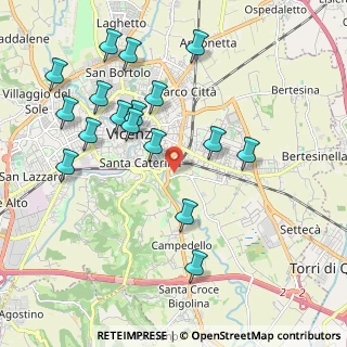 Mappa Via Giulio Zanecchin, 36100 Vicenza VI, Italia (2.13765)
