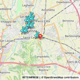 Mappa Via Giulio Zanecchin, 36100 Vicenza VI, Italia (2.10455)