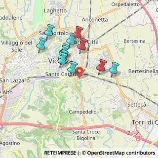 Mappa Via Giulio Zanecchin, 36100 Vicenza VI, Italia (1.57583)