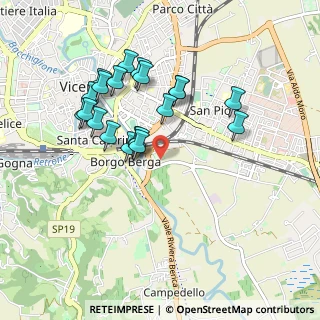 Mappa Via Giulio Zanecchin, 36100 Vicenza VI, Italia (0.857)