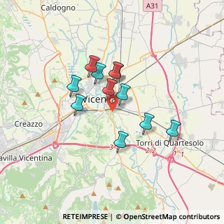Mappa Via Giulio Zanecchin, 36100 Vicenza VI, Italia (2.62273)