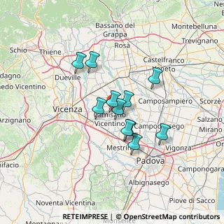Mappa Via Zuccola, 36043 Camisano Vicentino VI, Italia (9.84636)