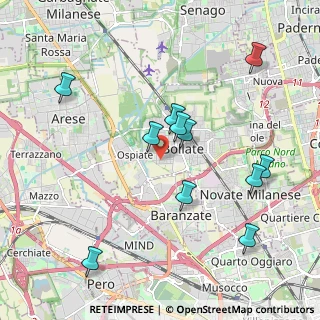 Mappa Via Tommaso Moro, 20021 Bollate MI, Italia (2.06091)