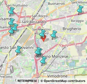 Mappa Via G.Birago, 20093 Cologno Monzese MI, Italia (2.33364)