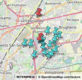 Mappa Via G.Birago, 20093 Cologno Monzese MI, Italia (1.3275)