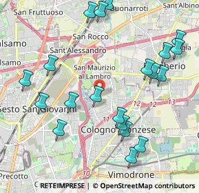 Mappa Via G.Birago, 20093 Cologno Monzese MI, Italia (2.366)