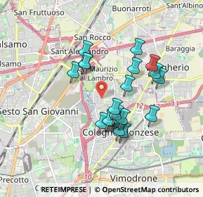 Mappa Via G.Birago, 20093 Cologno Monzese MI, Italia (1.4925)