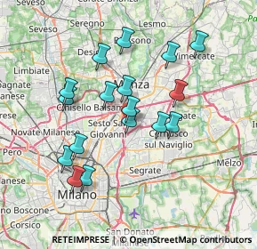 Mappa Via G.Birago, 20093 Cologno Monzese MI, Italia (6.61118)