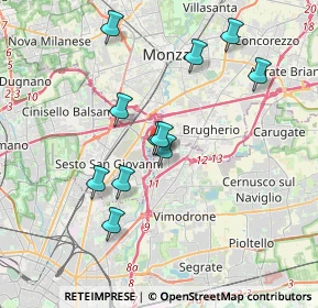 Mappa Via G.Birago, 20093 Cologno Monzese MI, Italia (3.37727)