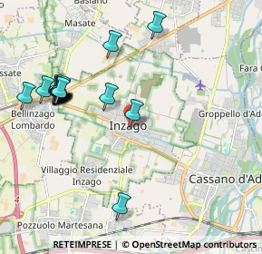 Mappa Piazza Piero Gnecchi Ruscone, 20065 Inzago MI, Italia (2.23235)