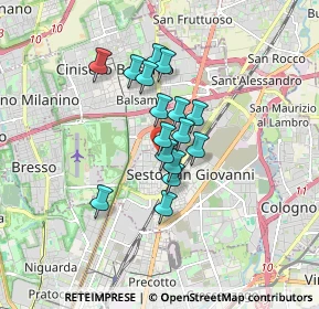 Mappa Viale Giacomo Matteotti, 20099 Sesto San Giovanni MI, Italia (1.17063)