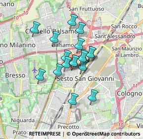 Mappa Viale Giacomo Matteotti, 20099 Sesto San Giovanni MI, Italia (1.17)