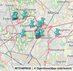 Mappa Viale Giacomo Matteotti, 20099 Sesto San Giovanni MI, Italia (2.87154)