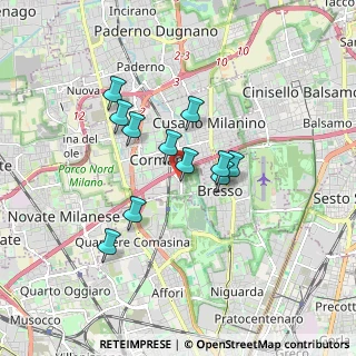 Mappa Via Vittorio Veneto, 20032 Cormano MI, Italia (1.35)