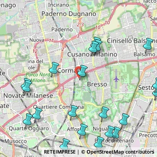 Mappa Via Giovanni Verga, 20032 Cormano MI, Italia (3.0175)