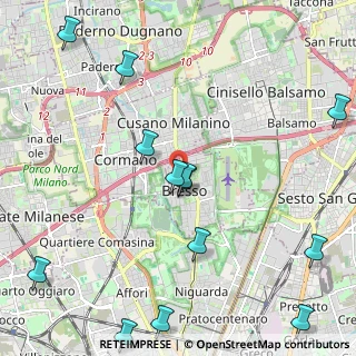 Mappa Via Roma, 20091 Bresso MI, Italia (2.81385)