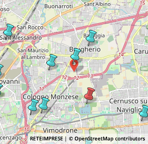 Mappa Via Privata Guzzina, 20093 Cologno Monzese MI, Italia (2.92636)