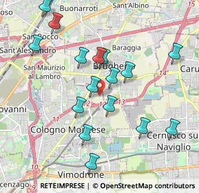 Mappa Via Privata Guzzina, 20093 Cologno Monzese MI, Italia (1.94125)