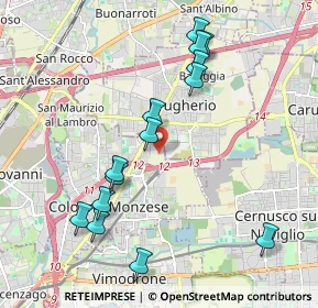 Mappa Via Privata Guzzina, 20093 Cologno Monzese MI, Italia (2.08429)