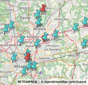 Mappa Via Privata Guzzina, 20093 Cologno Monzese MI, Italia (9.522)