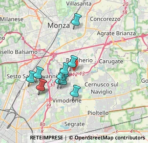 Mappa Via Privata Guzzina, 20093 Cologno Monzese MI, Italia (3.12091)