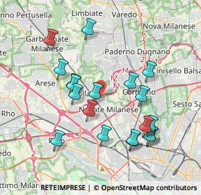 Mappa Via Monte Rosa, 20026 Novate Milanese MI, Italia (3.72737)