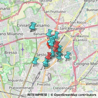 Mappa Via Parma, 20099 Sesto San Giovanni MI, Italia (1.099)