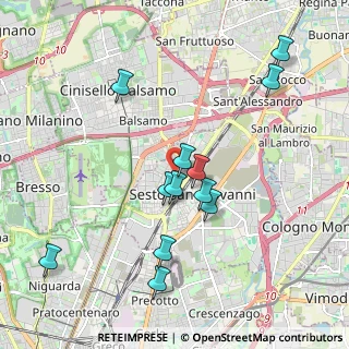 Mappa Via Parma, 20099 Sesto San Giovanni MI, Italia (1.92833)