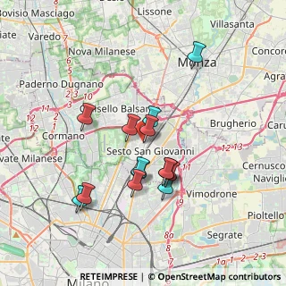 Mappa Via Parma, 20099 Sesto San Giovanni MI, Italia (3.07071)