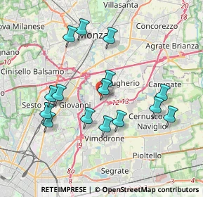 Mappa Via Domenico Cimarosa, 20093 Cologno Monzese MI, Italia (3.604)