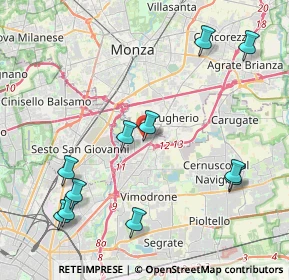 Mappa Via Domenico Cimarosa, 20093 Cologno Monzese MI, Italia (4.83455)