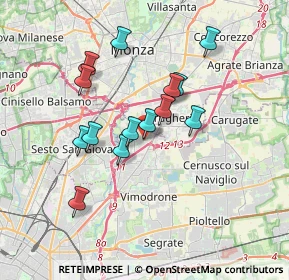 Mappa Via Domenico Cimarosa, 20093 Cologno Monzese MI, Italia (3.03643)