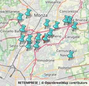 Mappa Via Domenico Cimarosa, 20093 Cologno Monzese MI, Italia (3.50563)