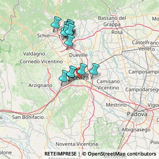Mappa Pza. Pontelandolfo, 36100 Vicenza VI, Italia (14.14)
