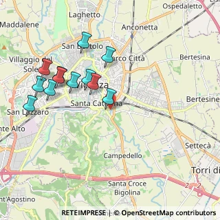 Mappa Pza. Pontelandolfo, 36100 Vicenza VI, Italia (2.20077)