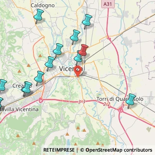 Mappa Pza. Pontelandolfo, 36100 Vicenza VI, Italia (5.60786)
