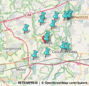 Mappa Via Nino Bixio, 20065 Inzago MI, Italia (3.42)