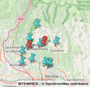 Mappa Via Preperchiusa, 37024 Negrar di Valpolicella VR, Italia (6.65929)