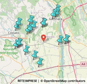 Mappa Via Mazzini, 13040 Rovasenda VC, Italia (8.0895)