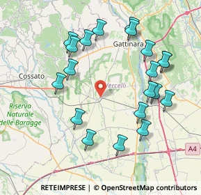 Mappa Via Mazzini, 13040 Rovasenda VC, Italia (8.3485)