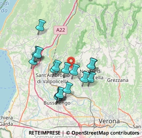 Mappa Viale Verona, 37022 Fumane VR, Italia (6.29444)