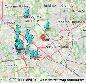 Mappa Via Montrasi, 20021 Bollate MI, Italia (4.27111)