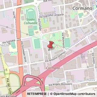 Mappa Via Vincenzo Bellini, 7, 20032 Cormano, Milano (Lombardia)