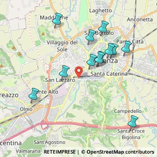 Mappa Via G. Maganza, 36100 Vicenza VI, Italia (2.1025)
