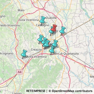 Mappa Via G. Maganza, 36100 Vicenza VI, Italia (4.24909)